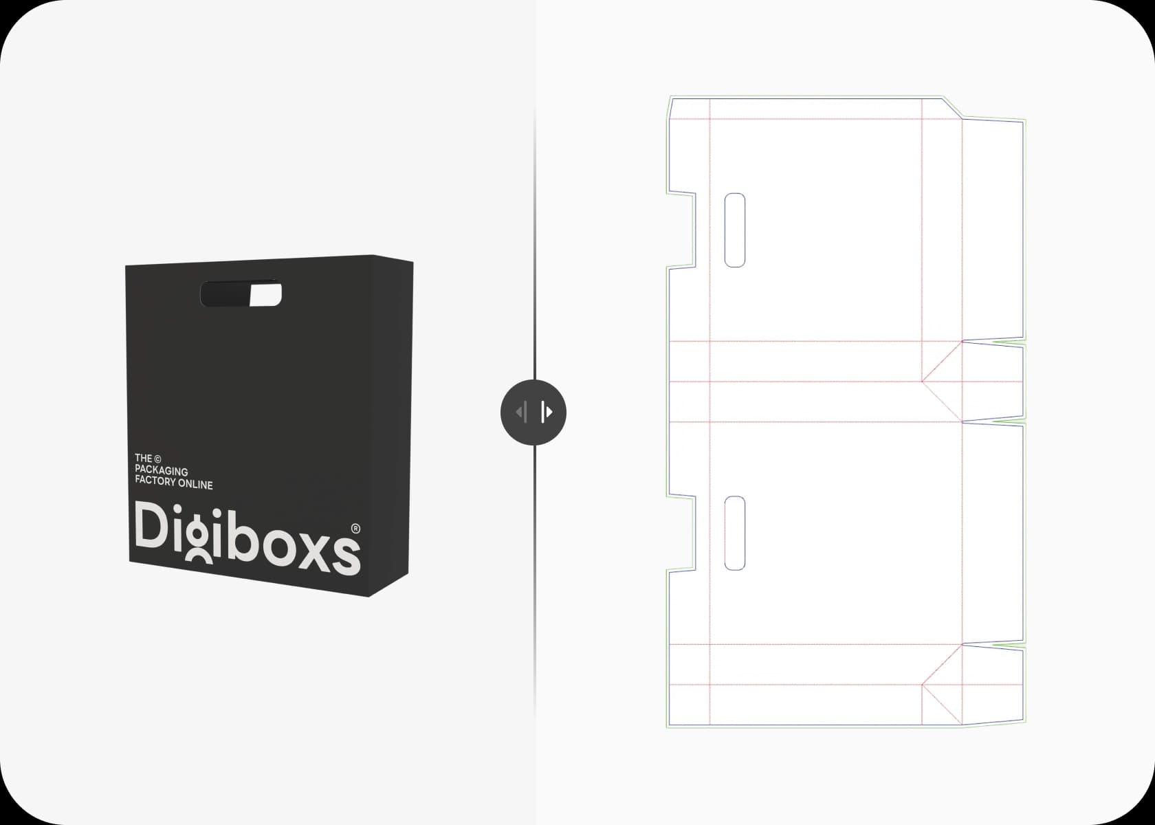 Paper bag dieline