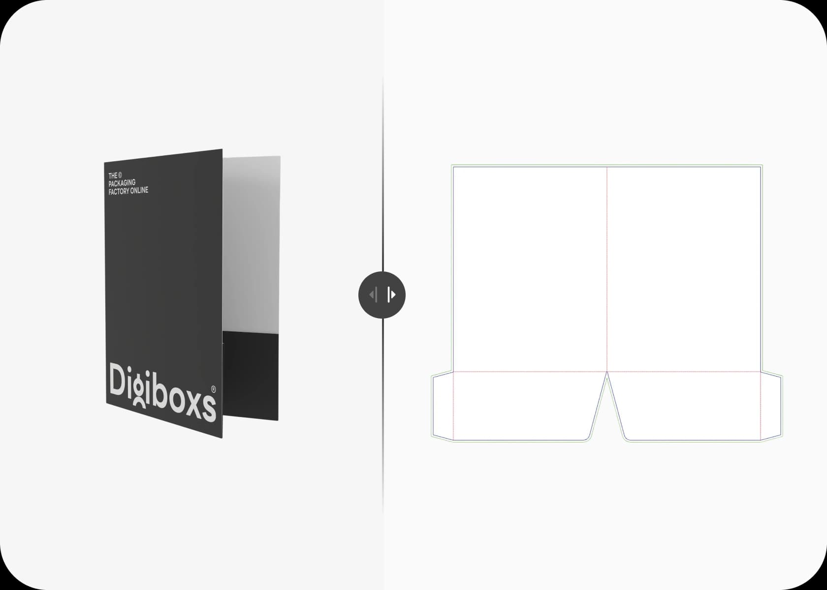 Packet Folders dieline